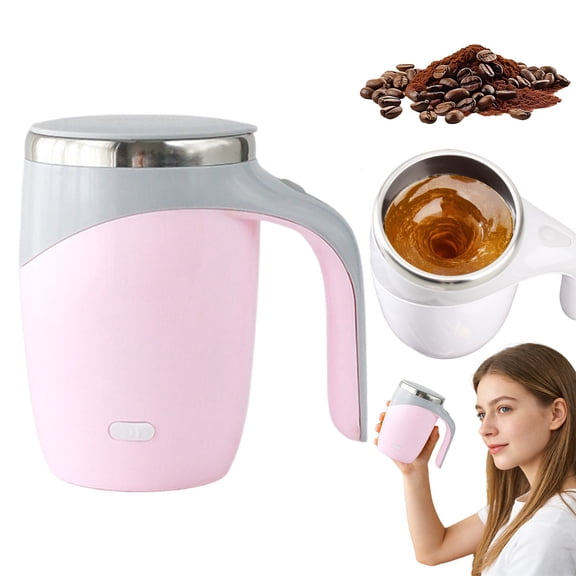1PC Rechargeable Automatic Magnetic Self-Stirring Coffee Mug, Electric Mixing Cup for Coffee, Tea, Hot Chocolate & Milk (Office/Kitchen/Travel/Home Use), Rotating Cute Mixing Cup