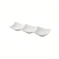 thumbnail image 1 of 1PC Rectangular White Ceramic Plate Stackable Appetizer Snack Dip Plate, 1 of 5