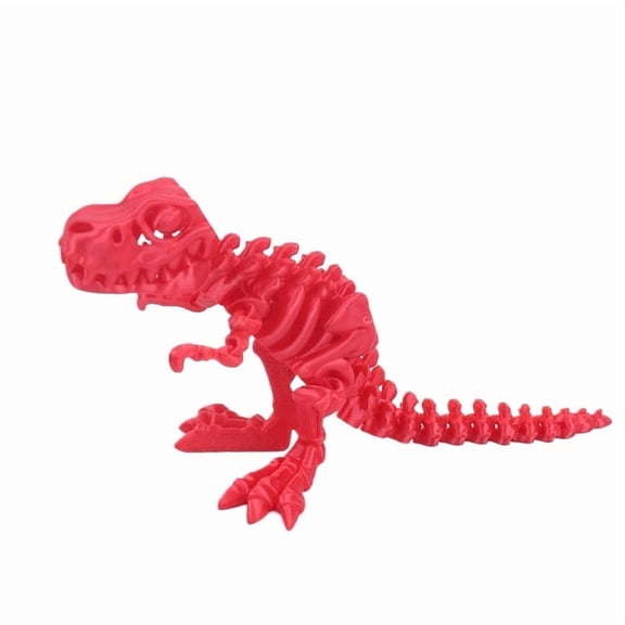 1PC Red 16.3CM 3D printed articulated Tyrannosaurus Rex figurine