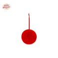 thumbnail image 1 of 1PC Red Fluffy Christmas Pom Pom Ball Ornament, 2.36Inch Plush Fuzzy Hanging Balls, Soft Christmas Tree Decorations, Holiday Hanging Pendants for Wreath, Mantel, Window, Indoor Xmas Home Party Decor, 1 of 7