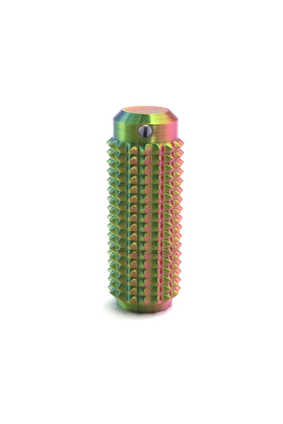1PC Red Green Gradient 8CM Spiked Grip Keychain for Anxiety and Purpose