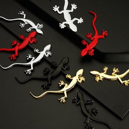 1PC Reflective Car Metal Truck Sticker Lizard Gecko Decal Badge Emblem Decor