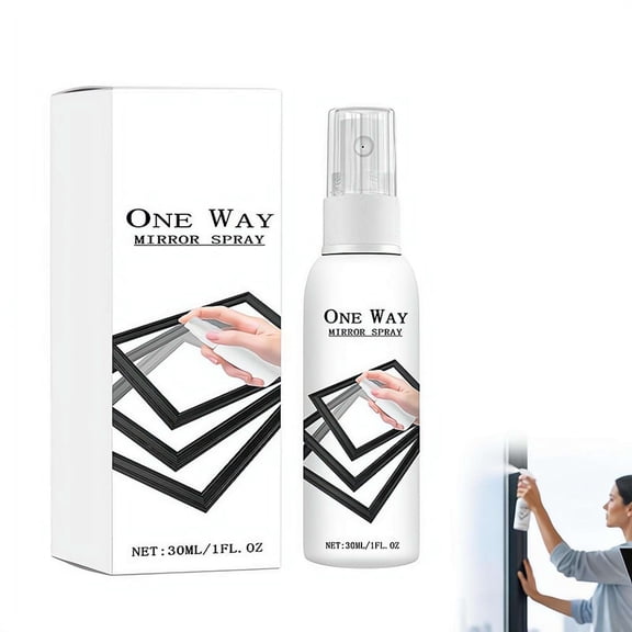 1PC Reflective Window Spray 30ml, Mirror Effect Glass Coating for Home Car Office, Temporary Privacy Window Treatment, Summer Sun Protection