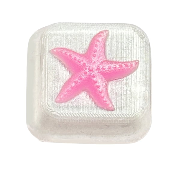 1PC Resin Backlit Keycap Mechanical Keyboards Keycap Cute Starfishs Drop Glues Ocean Style Translucent Keycap