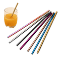 thumbnail image 1 of 1PC Reusable Metal Drinking Straw, 21.5cm Straight Stainless Steel Straw, Replacement Beverage Straw for Home Bar Party, 1 of 4