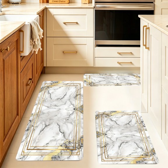 1PC Rich Scattered Texture Abstract Printed Soft Fluffy Absorbent Bath Mat, Memory Foam Mat Washable Non Slip Bath Rug, Decor Kitchen Rug for Entryway