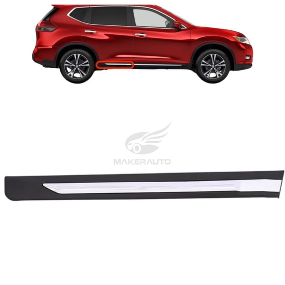 1PC Right Rear Door Chrome Trim Molding 828766FL0A for 2017-2020 Nissan Rogue
