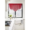 thumbnail image 1 of 1PC Rod Pocket Faux Silk Window Ascot Beaded Tassel Swag Topper Valance, 1 of 2