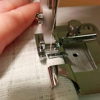 Bescita 3Pc Rolled Hem Pressure Foot Sewing Machine For Singer Brother Low  Shank Adapter 