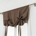 thumbnail image 1 of 1PC Roman Curtain Beige Tie Up Curtains For Kids Room Small Windows Thermal Insulated Window Shades For Bathroom Kitchen Rod Pocket (30 X 46 Inches Long), 1 of 5