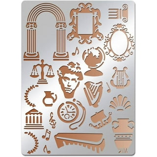  No34 Metal Stencils, Pyrography, Wood Burning Kit 3 PCS  Templates, Letters Stencils For Engraving Wood And Patterns, Alphabet And  Number, Lettering, Letting, Bullet Journaling