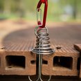 thumbnail image 1 of 1PC Round Deck Anchor Pegs,Tent Awning Anchor with D-Shaped carabiners for Camping Outdoor Timber Deck Plank Parts, 1 of 7