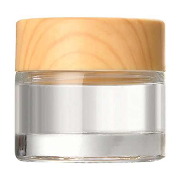 1PC Round Glass Jars with Leakproof lids Empty Glass Sample Jars for Makeup Face Cream Eye Cream Lip Balm Tool