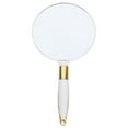 1PC Round Handheld Makeup Mirror Retro European Style Mirror Portable Cosmetic Mirror Gift