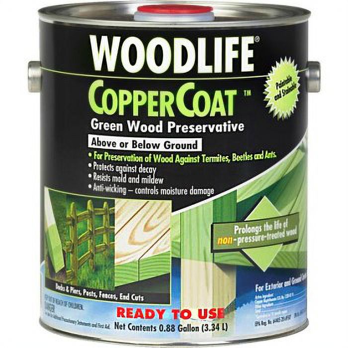 1PC RustOleum Wood Preservative, CopperCoat .88 Gallon