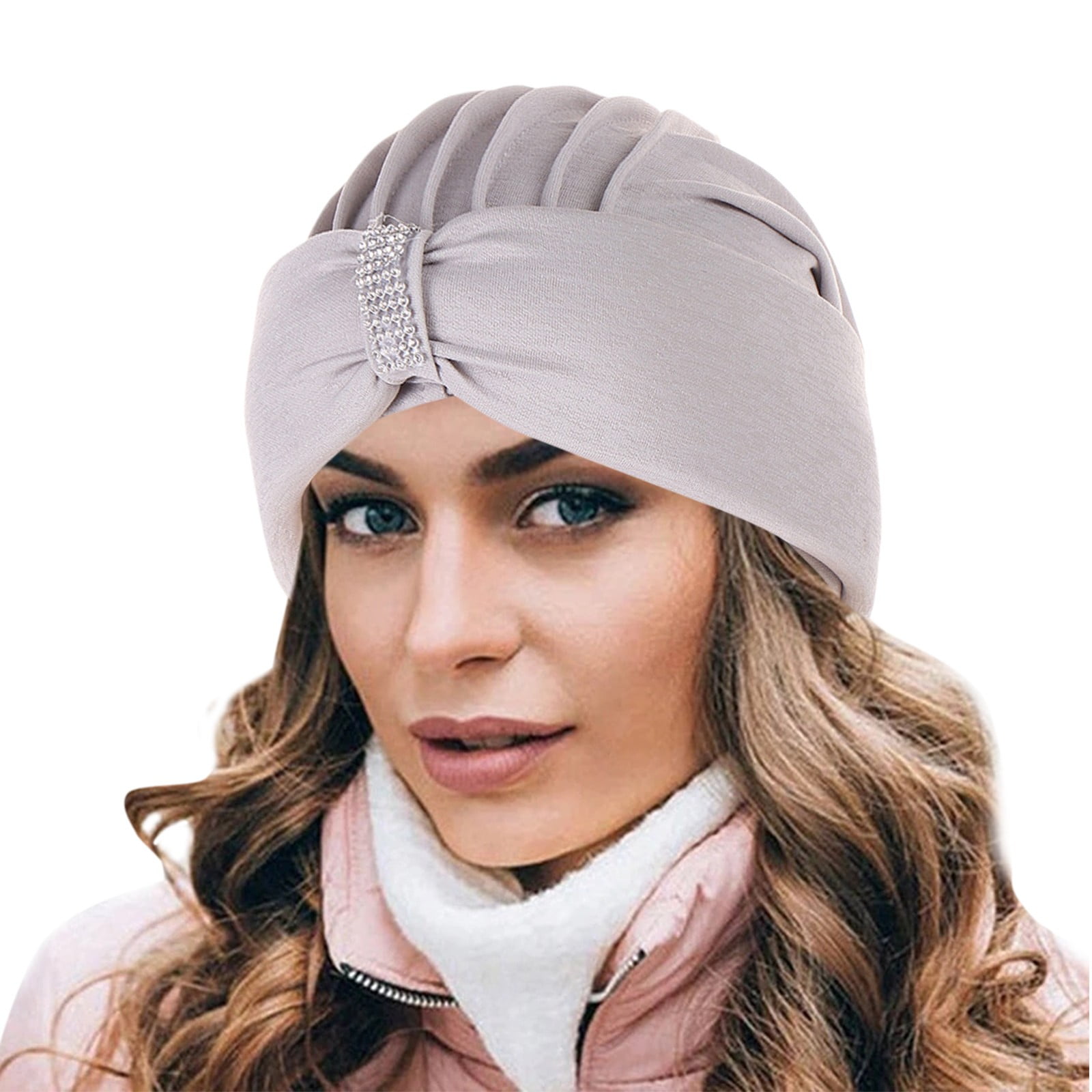 1PC S Hair Circle Brown Polyester Ethnic Bohemian Rhinestones Hair