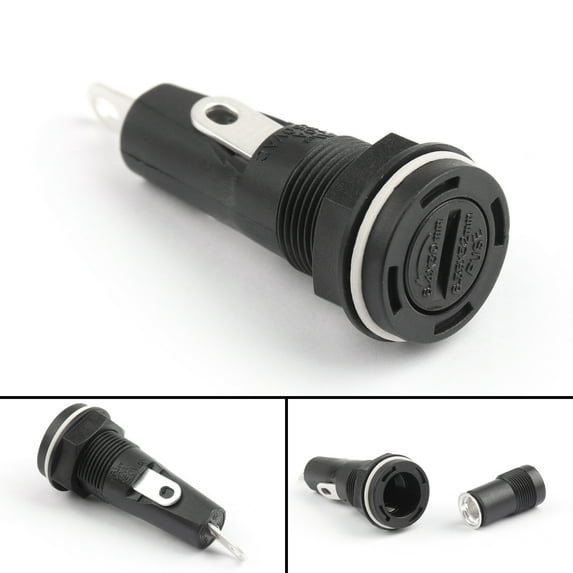 1PC SCI R3-55B Panel Mount Chassis Fuse Holder For 6x30mm Glass Fuses 20A 250V