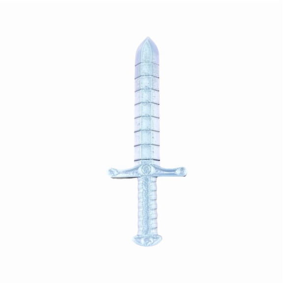 1PC SILVER 16CM 3D printed sword whip creative sword, bendable and deformable model stretch lock sword