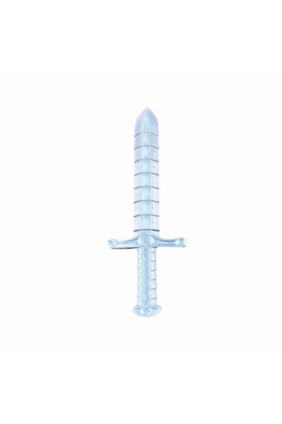 1PC SILVER 23CM 3D printed sword whip creative sword, bendable and deformable model stretch lock sword