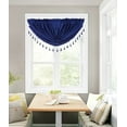 thumbnail image 1 of 1PC SOLID FOAM LINED BLACKOUT VALANCE WATERFALL SWAG IN MANY COLORS ( NAVY BLUE (RS8) VALANCE ), 1 of 1