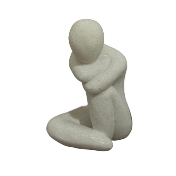 1PC Sad Thinking Man Statue 3D Printing