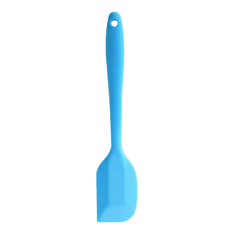 Culinary Edge Blue Silicone Spatulas with Clear Handles - Heat & Stain  Resistant, Dishwasher Safe