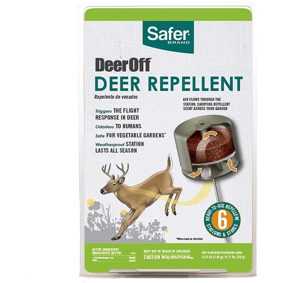 1PC Safer Safer 5962 Deer Off Repellent Station, 192 Square Feet
