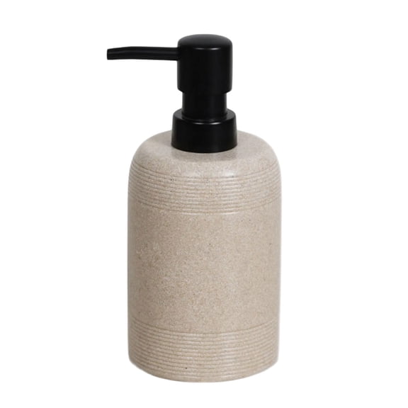 1PC Sandstone Textured Resin Soap Dispenser Soap Holder 400ml Modern Bathroom Shatterproof Easy Grip Design