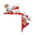 1PC Santa Clau Christmas Door Corner Decoration DIY Stitching Creatives