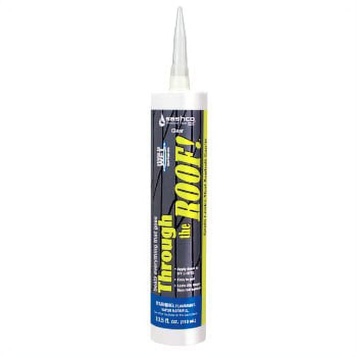1PC Sashco Through The Roof Sealant, Clear 10.5 oz (Set of 12