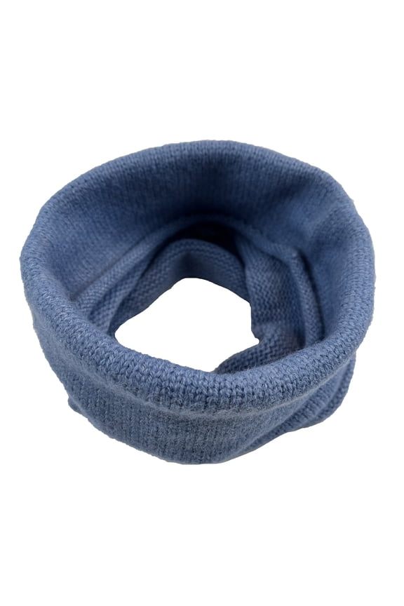 1PC Scarf Blue Cotton Neck Warmth Winter Warmth Scarf Double Thick Wool Windproof Scarf for Women Gift for Men