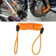 thumbnail image 1 of 1PC Security Brake Disc Lock Reminder Cable Coil Wire Motorcycle Scooter Lanyard, 1 of 11