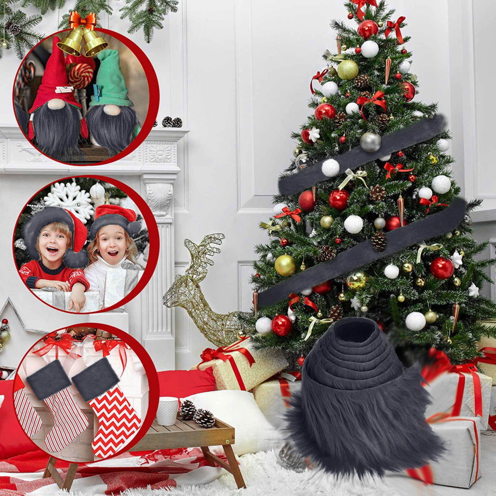 1PC Shaggy Fabric Precut Strips Fabric Fuzzy Craft For Beard Hair