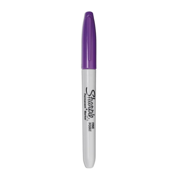 1PC Sharpie Fine Tip Permanent Marker, Fine Bullet Tip, Purple, Dozen