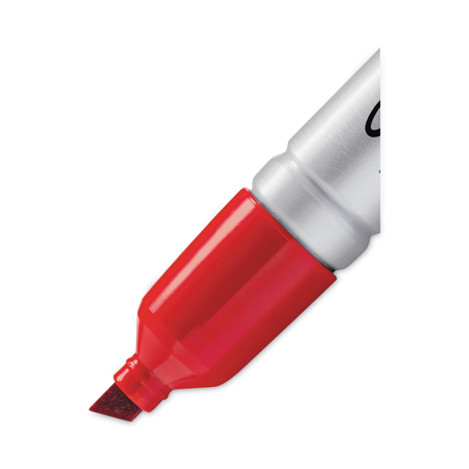 1PC Sharpie King Size Permanent Marker, Broad Chisel Tip, Red, Dozen