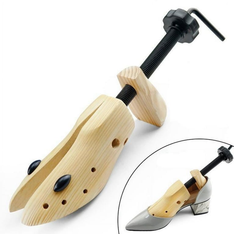 1PC Shoe Stretcher Adjustable Flats High Heel Shoe Extender Shaper L 42 46 Wood