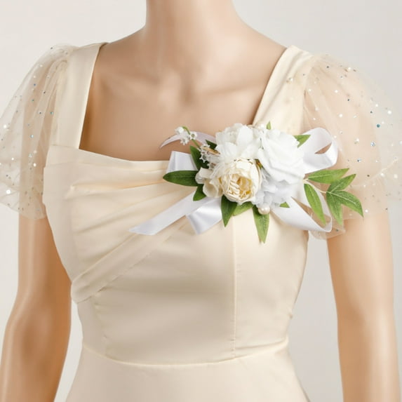 1PC Shoulder Corsages Wedding Flowers, Mother of The Bride Corsage for Wedding Ceremony Anniversary Prom Dinner Party