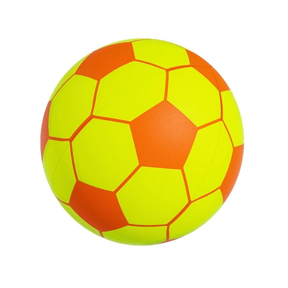 1PC Silent Soccer Ball, 8inch Fluorescent Red Indoor Quiet Football with Soft Material, Playrooms, Bedrooms, Backyards - High Bounce, No Noise, Safe for Young Athletes