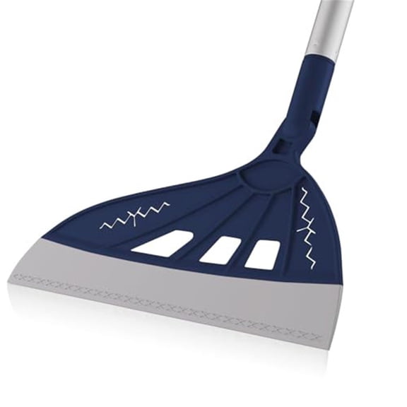 1PC Silicone Air Broom, Household Silicone Broom, Multifunction Magic Silicone Sweeper, Long Adjustable Aluminum Handle for Floor, Glass, and Tileblue