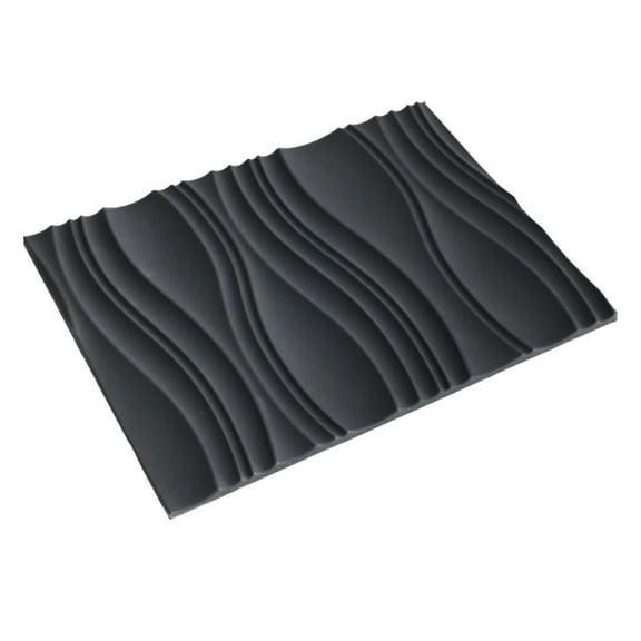 1PC Silicone Fondant Mold Wave Pattern Embossing Mat for Cake Decorating DIY Clay, Jewelry, Pastry, Candy Making - Non-Stick Flexible Border Design