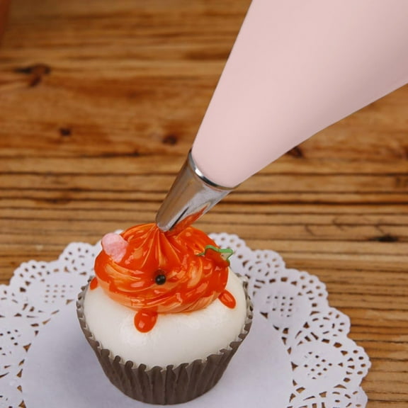 1PC Silicone Icing Piping Pastry Bags, Reusable Icing Piping Bags Baking Cookie Cake Decorating Bags, Smooth Interior Easy Squeeze Cream Bag, Cupcake Decorating Baking Tools