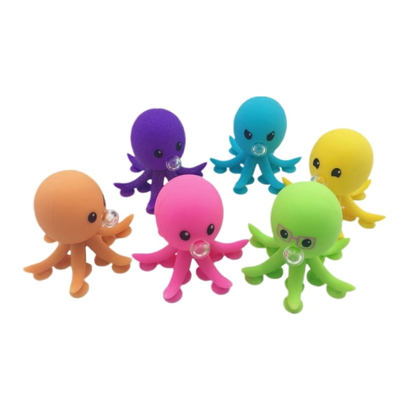 1PC Silicone Octopus Squishy Slow Rising Stress Relief,Fidget Pop Bubble Silicone Suction Tentacles Squeeze Anxiety Relief Calming Desk Hand Squishy for Adults Office Desk and Party Favors，As Shown