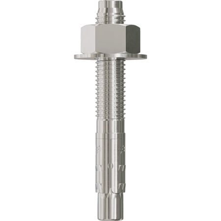 Simpson Strong-Tie Strong-Bolt 2 Wedge Anchor - Concrete Bolt Anchor - 1 Piece, 5/8 In. x 4-1/2 In. — Construction & DIY Use, Standard Hardware Spec