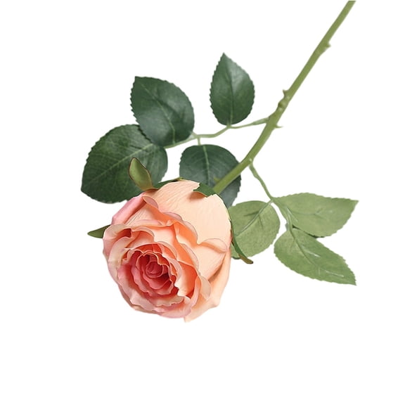 1PC Single Artificial Rose 21.65” Real Flowers High Simulation Wedding Anniversary For Elegant Home Decor Classic champagne