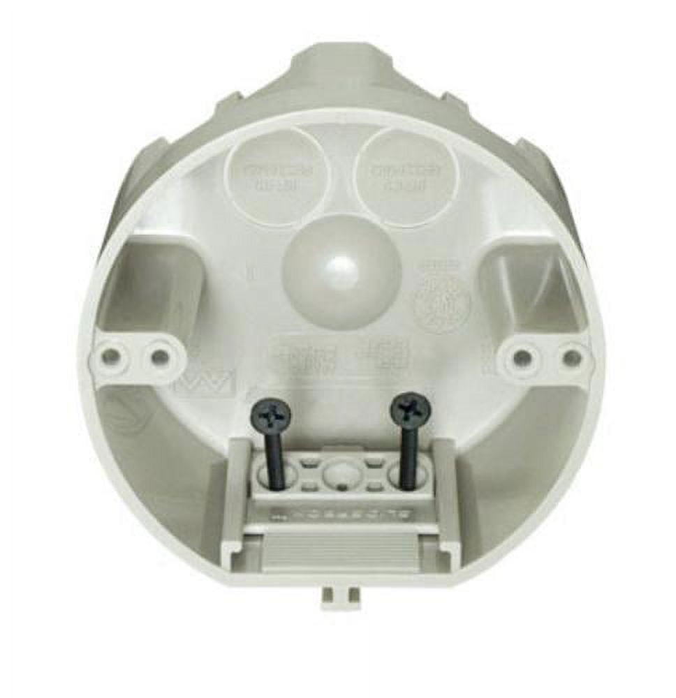 Beige Polycarbonate 4-Gang Round Ceiling Junction Box
