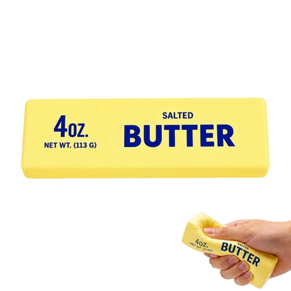 1PCS Slow Rising Squishing Butter Stick, Sticky Butter Sticks Squeeze Toys, Realistic Food Squishies Fidget Toys for Decompression Anxiety Relaxation