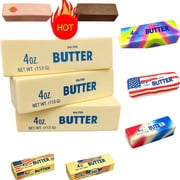 1PC Slow Rising Squishing Butter Stick, Sticky Butter Sticks Squeeze Toys, Realistic Food Squishies Fidget Toys for Decompression Anxiety Relaxation