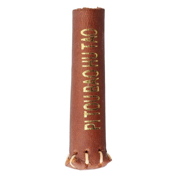 1PC Snooker Billiard Cue Tip Head Protective Leather Cover Cue Head Protector Snooker 10mm Brown