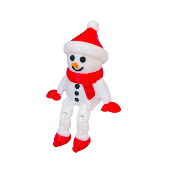 1PC Snowman 6CM 3D Printed, Desktop Decoration, Accessories, Gift, Snowman