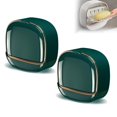 thumbnail image 1 of 1PC Soap Holder with Drain Tray, Wall Mounted Soap Holder, No-Drill Waterproof Soap Dish Holder with Flip Lid for Bathroom, 1 of 7
